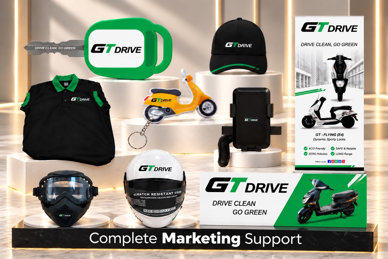 GT Drive marketing support materials for dealer partners